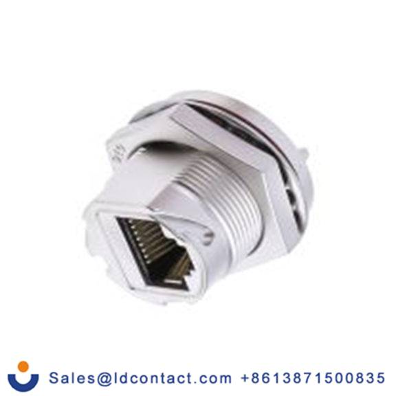 RS PRO,111-6739,RJ45 母插, 面板安装 RJ45 连接器, 1口, 屏蔽, 直向, IP68 GTC Sealed系列