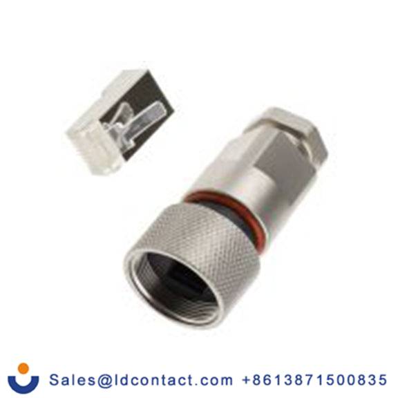 RS PRO,111-6743,RJ45 公, 电缆安装 RJ45 连接器, 1口, 屏蔽, 直向, IP68 GT225370系列