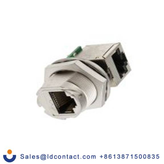 RS PRO,111-6745,RJ45 母插 五类, 面板安装 RJ45 连接器, 1口, 屏蔽, 直向, IP68 GTC Sealed系列