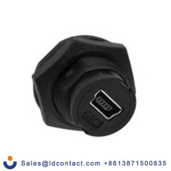 RS PRO,111-6757,USB 连接器, 微型 USB B 型 母插, 1端口, 面板安装 直向, IP40 GTC Sealed系列