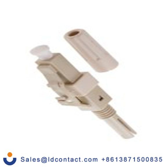 RS PRO,121-4215,LC 光纤连接器, 多模, 62.5 mm光纤尺寸, 0.4dB插入损耗, 单工, PC抛光, 米色, OM1类型, LC系列