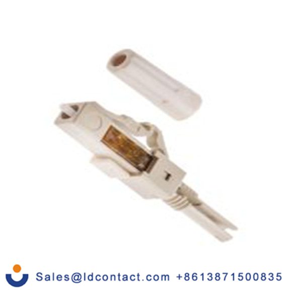 RS PRO,121-4217,LC 光纤连接器, 多模, 50 mm光纤尺寸, 0.4dB插入损耗, 单工, PC抛光, 米色, OM2类型, LC系列