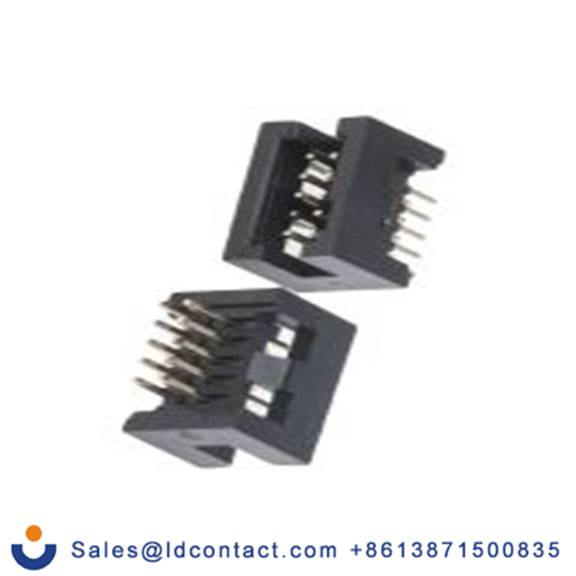 RS PRO,121-6527,10p 2排 PCB 针座 直向 线对板连接器, 1.27 mm间距, 3000 V, 通孔安装 覆盖