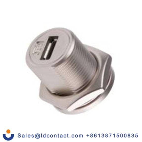 RS PRO,122-3020,USB 连接器, 微型 USB型 母插, 1端口, 面板安装 直向 EAN-13 2050003706系列