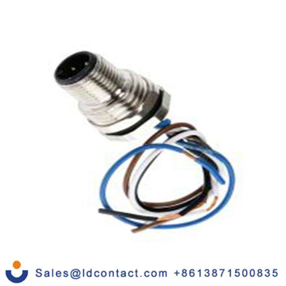 RS PRO,124-7079,M12 圆形连接器 插头, 4芯, 面板安装, 公芯, 250.0 V, IP40, CPM12系列