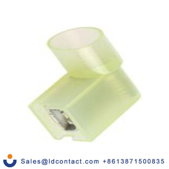 RS PRO,125-1951,绝缘 压接端子 母插, 6.35 x 0.8 mm接片, 黄色 插簧端子, 尼龙绝缘, 镀锡 12 AWG 黄铜触点, 最大线规10 AWG 系列