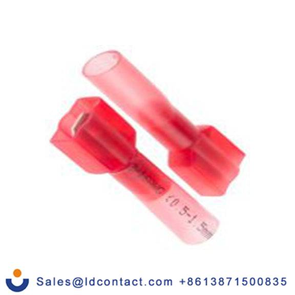 RS PRO,125-1977,绝缘 压接端子 公, 6.35 x 0.8 mm接片, 红色 插簧端子, 镀锡 22 AWG 黄铜触点, 最大线规16 AWG 系列