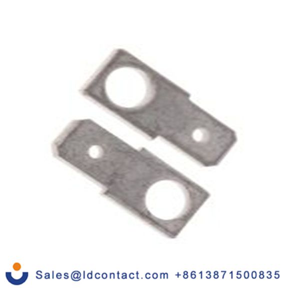 RS PRO,125-2005,非绝缘 螺栓型端子 公, 6.35 x 0.8 mm接片, 银色 插簧端子, 镀锡 黄铜触点 系列