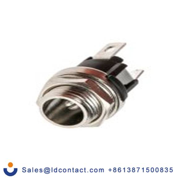 RS PRO,143-8913,DC插座 直流插座, 直向, 面板安装, 长21.3 mm, 2 mm引脚, 镀镍, 金色触芯