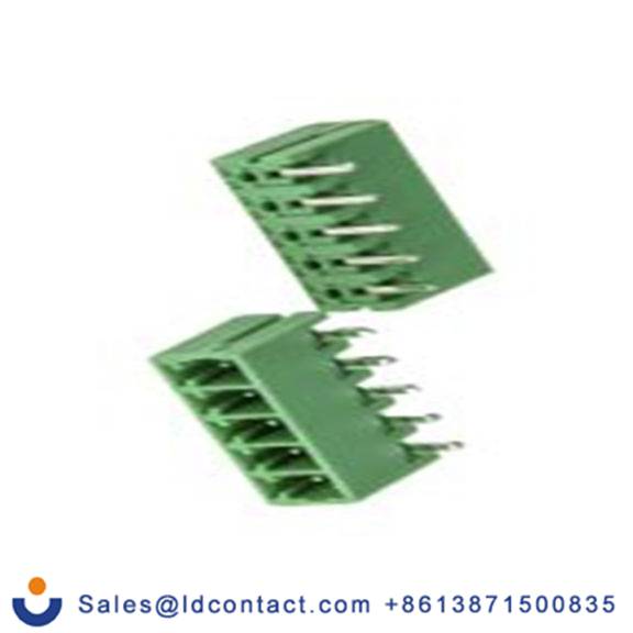 RS PRO,144-4109,5p插拔式接线端子 直角排针, 3.5mm间距, THT安装, 螺钉端接, 绿色