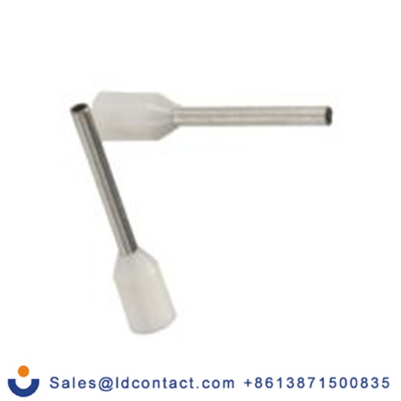 RS PRO,178-7291,绝缘 压接靴带套圈, 白色, Φ1.3 mm x 12 mm引脚, 最大电线尺寸 20 AWG, 总长18 mm