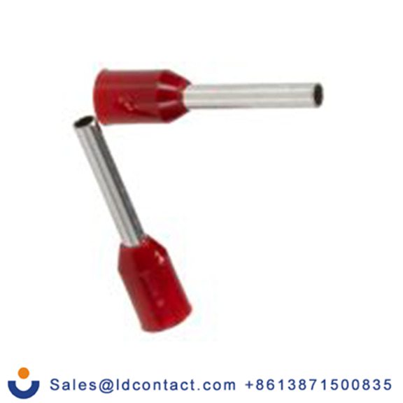 RS PRO,178-7302,绝缘 压接靴带套圈, 红色, Φ1.7 mm x 10 mm引脚, 最大电线尺寸 18 AWG, 总长16.3 mm