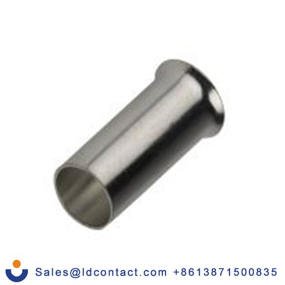 RS PRO,178-7351,非绝缘 压接靴带套圈, Φ2.6 mm x 12 mm引脚, 最大电线尺寸 14 AWG, 总长12 mm