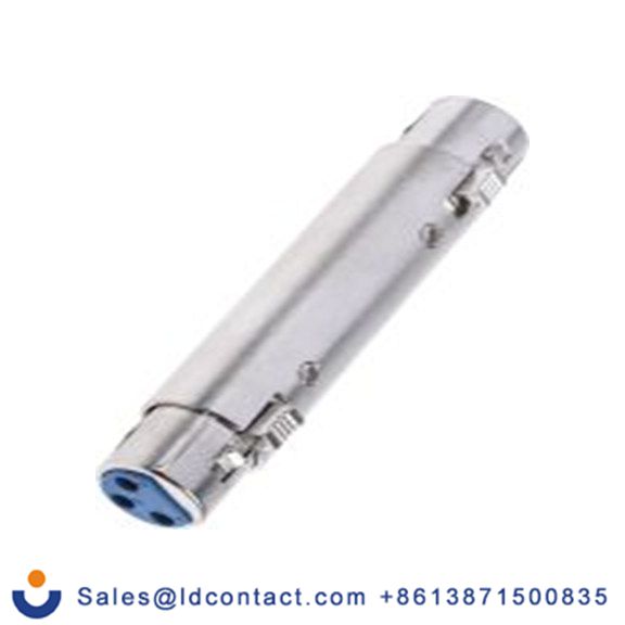 RS PRO,192-4475,AV适配器 XLR类型 母插 XLR类型 直向, 镀镀金触点 母插, 金属外壳