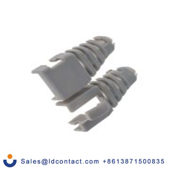 RS PRO,201-0295,水晶头保护套 靴, 灰色, 用于RJ45 连接器, 铜, 聚碳酸脂制 RJ45SRB系列