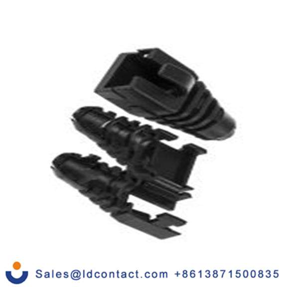 RS PRO,201-0302,水晶头保护套 靴, 黑色, 用于RJ45 连接器, 聚丙烯制 RJ45SRB系列