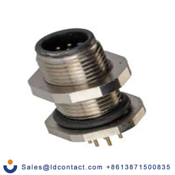 RS PRO,201-7214,M12 圆形连接器 插头, 8芯, 后面安装, 公芯, 30 V, IP40, CPM12系列