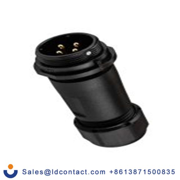 RS PRO,207-2214,Standard 圆形连接器 插座, 4芯, 电缆安装, 公芯, 500 V, IP68, SP21系列