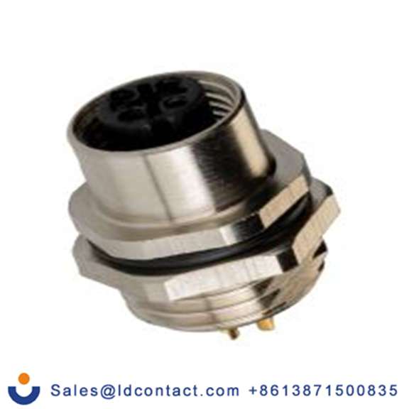 RS PRO,208-0576,M12 圆形连接器 插座, 4芯, 正面安装, 母插芯, 250.0 V, IP40, CPF12系列