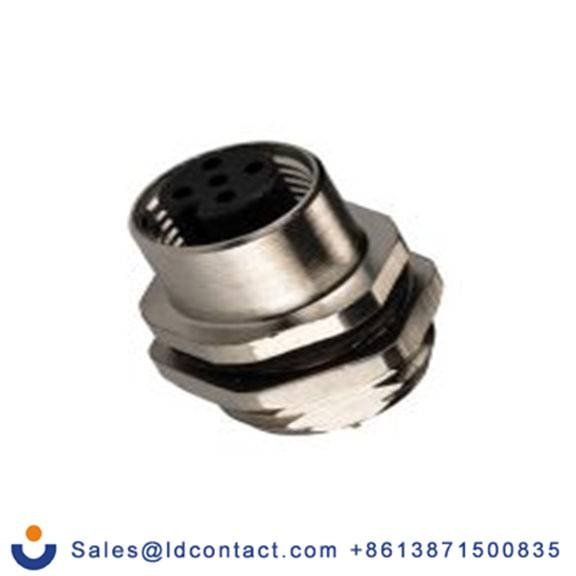 RS PRO,208-0579,M12 圆形连接器 插座, 5芯, 正面安装, 母插芯, 60.0 V, IP40, CPF12系列