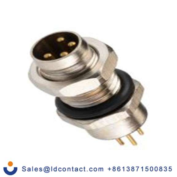 RS PRO,208-0590,M8 圆形连接器 插头, 4芯, 面板安装, 公芯, 30.0 V, IP40, CPM08系列