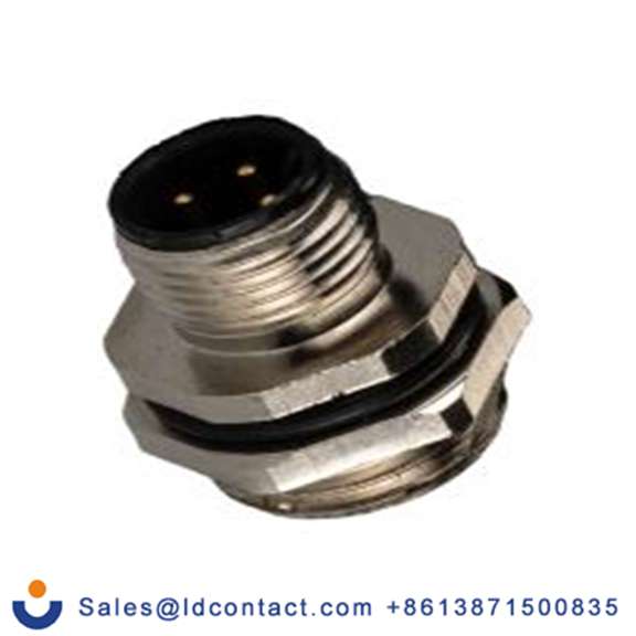 RS PRO,208-0591,M12 圆形连接器 插头, 4芯, 正面安装, 公芯, 250.0 V, IP40, CPM12系列