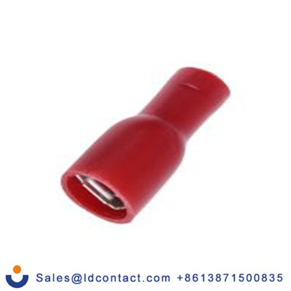 RS PRO,208-2464,绝缘 压接端子 母插, 4.8 x 0.8 mm接片, 红色 插簧端子, 乙烯基绝缘, 镀锡 22 AWG 黄铜触点, 最大线规16 AWG 系列