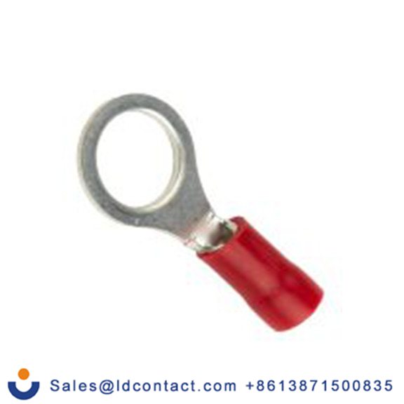 RS PRO,208-2492,绝缘 铜 环形端子, Φ8.4 mm内环 22 AWG, M8螺栓, 红色 16 AWG至75 °C