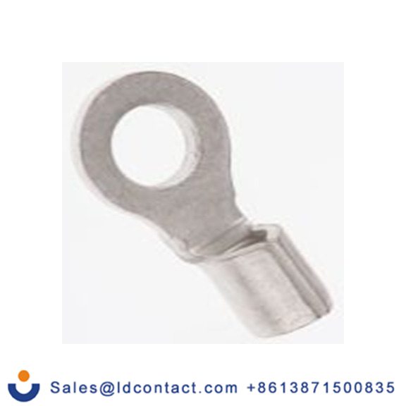 RS PRO,208-2622,非绝缘 铜 环形端子, Φ4.3 mm内环 16 AWG, M4螺栓 14 AWG至150 °C