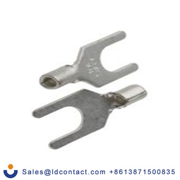 RS PRO,208-2644,非绝缘 叉型端子, M6螺栓, 银色, 最小电线尺寸: 16 AWG 14 AWG, 11 mm宽, 0.8 mm厚, 镀锡触点