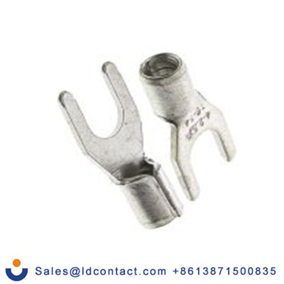 RS PRO,208-2666,非绝缘 叉型端子, M4螺栓, 银色, 最小电线尺寸: 16 AWG 14 AWG, 7.2 mm宽, 0.8 mm厚, 镀锡触点