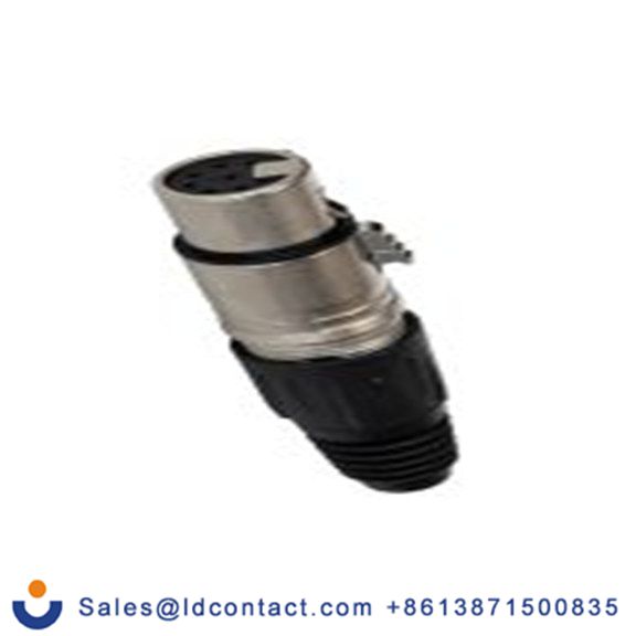 RS PRO,208-5180,7芯 XLR 连接器, 电缆安装 母插, 75 V 直向, 镀镍芯