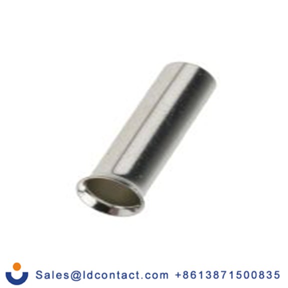 RS PRO,211-4319,非绝缘 压接靴带套圈, Φ3.2 mm x 12 mm引脚, 最大电线尺寸 12 AWG, 总长12 mm