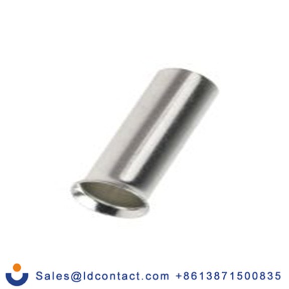 RS PRO,211-4325,非绝缘 压接靴带套圈, Φ3.9 mm x 12 mm引脚, 最大电线尺寸 10 AWG, 总长12 mm