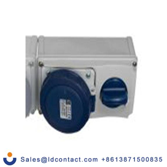 RS PRO,214-4263,32A工业连接器插座, 2P + E, 230 V, 壁挂式安装, IP67, 蓝色