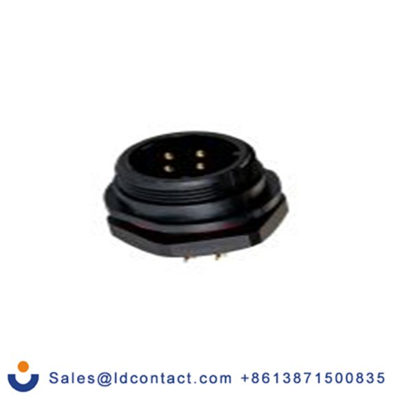 RS PRO,233-8258,17 mm 圆形连接器 插座, 4芯, 正面安装, 公芯, 500 V, IP68, SP17系列