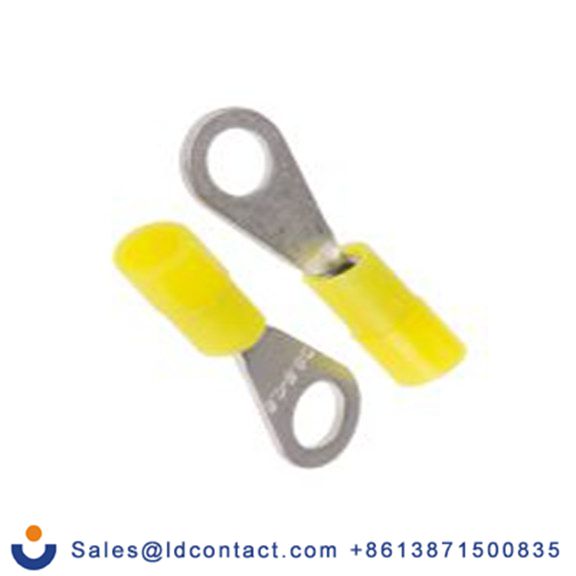 RS PRO,239-4127,绝缘 铜 环形端子, Φ3.7 mm内环 26 AWG, M3.5螺栓, 黄色 22 AWG, -40 °C至105 °C DRNY系列