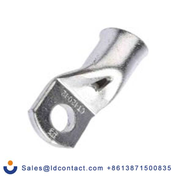 RS PRO,241-4675,非绝缘 铜 环形端子, Φ12.7 mm内环, M12螺栓, 灰色 4 AWG至150 °C CT系列