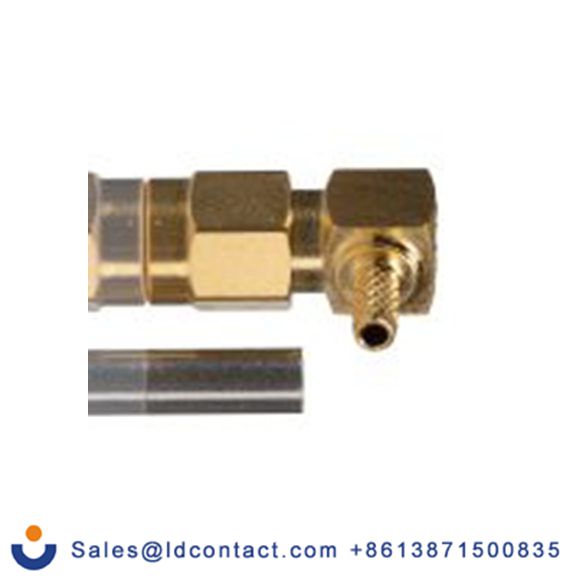 RS PRO,246-9416,SMA 连接器 公, 50 Ω, 电缆安装, 直角, 用于RG316/U, RG174线 SMA系列 压接