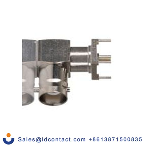 RS PRO,246-9449,BNC 连接器 母插, 50 Ω, PCB安装, 直角, 用于同轴线 BNC系列 焊接