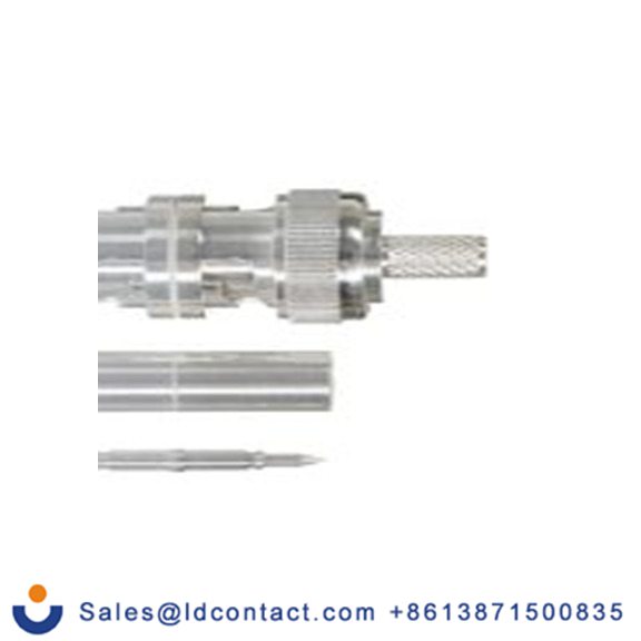 RS PRO,246-9457,BNC 连接器 公, 50 Ω, 电缆安装, 直向, 用于RG58线 BNC系列 压接