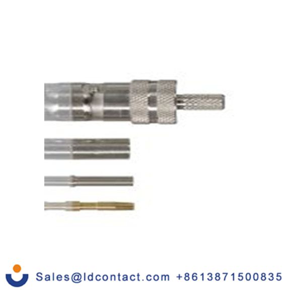 RS PRO,246-9468,BNC 连接器 母插, 50 Ω, 电缆安装, 直向, 用于RG-174U线 BNC系列 压接