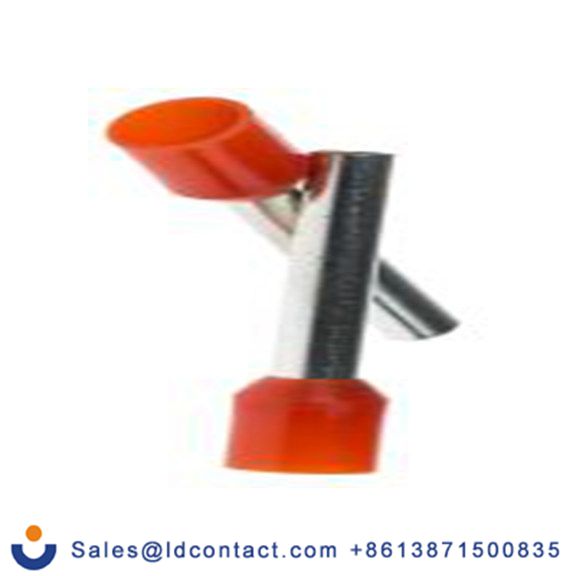 RS PRO,250-3466,绝缘 压接靴带套圈, 橙色, Φ3.2 mm x 18 mm引脚, 最大电线尺寸 12 AWG, 总长25.4 mm