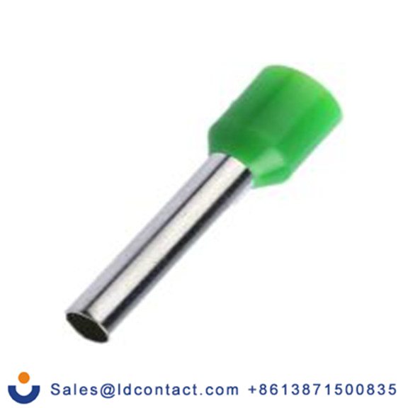 RS PRO,250-3472,绝缘 压接靴带套圈, 绿色, Φ3.9 mm x 18 mm引脚, 最大电线尺寸 10 AWG, 总长26.5 mm