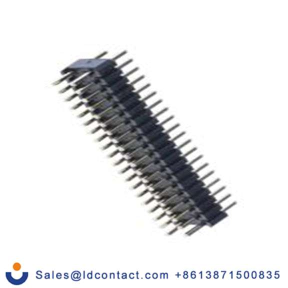 RS PRO,251-4359,40p 2排 引脚管座 直向, 1.27 mm间距, 通孔安装 无罩 W5821系列