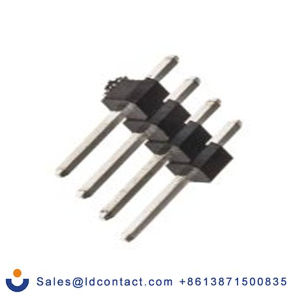 RS PRO,251-8115,4p 1排 引脚管座 直向, 2.54 mm间距, 通孔安装 无罩