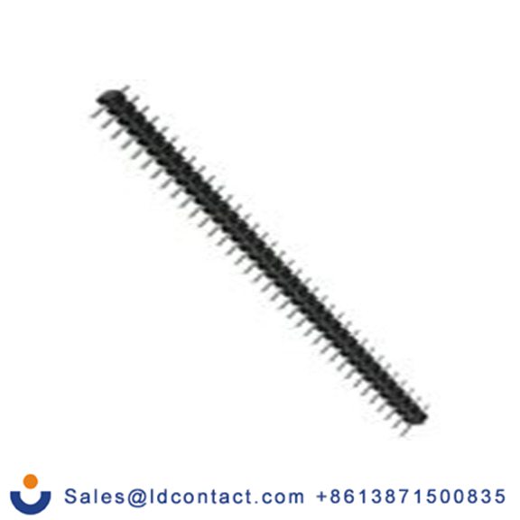 RS PRO,251-8301,36p 1排 引脚管座 直向, 2.54 mm间距, 650 V, 通孔安装 无罩