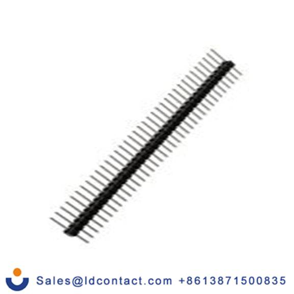 RS PRO,251-8339,36p 1排 引脚管座 直向, 2.54 mm间距, 通孔安装 无罩