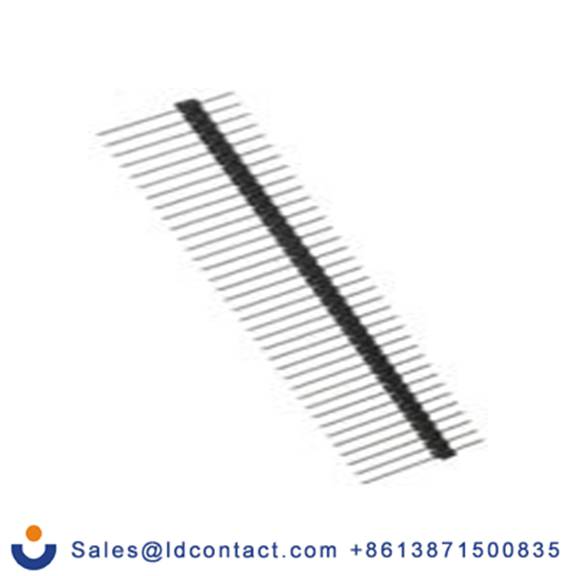 RS PRO,251-8345,36p 1排 引脚管座 直向, 2.54 mm间距, 650 V, 通孔安装 无罩