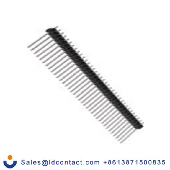 RS PRO,251-8367,36p 1排 引脚管座 直向, 2.54 mm间距, 650 V, 通孔安装 无罩